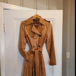 Zara Genuine Leather 3/4 length Coat